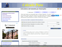 Tablet Screenshot of calculoparo.com